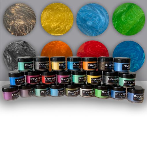 gjutning av epoxi metallpigment epoxyshop